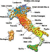 Albinismo in Italia. Indagine statistica. Mapa 6 mappa 6: albinismo in Italia.