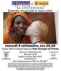 locandina: evento musicale pro albini Africa