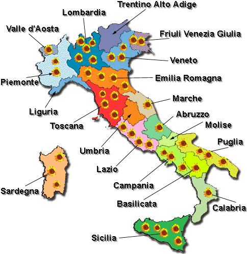 mappa Italia: albinismo, indagine statistica: Gennaio/Aprile 2012