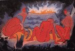 dipinto di Paul Ranson: "streghe attorno al fuoco"